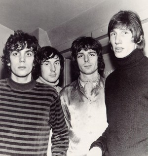 Pink Floyd in 1967. L to R: Syd Barrett, Nick Mason, Rick Wright, Roger Waters.